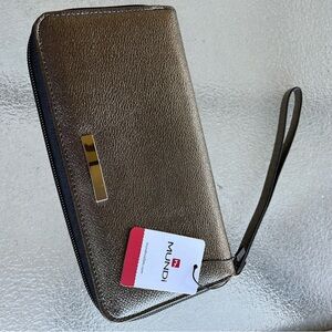 Mundi Bronze Wristlet Wallet